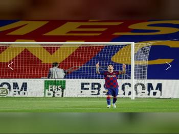 برشلونة يفوز على ليجانيس محتفظا بمركزه وميسي يحقق رقما جديدا