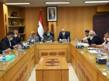 اجتماع تجاري سوري إيراني لتأمين احتياجات سوقي البلدين من المواد الغذائية والاستهلاكية 