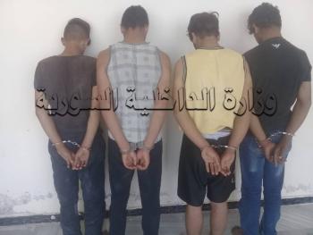 شرطة ناحية قارة تلقي القبض على عصابة تمتهن السرقة في ريف دمشق