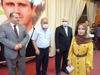 محافظة درعا تكرم ابطالها  الرياضيين بمختلف الالعاب