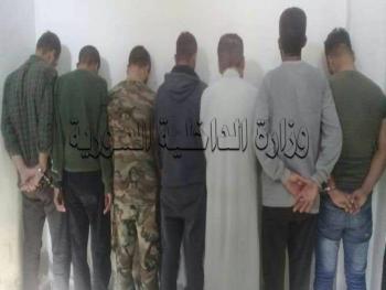 بقبضة الأمن عصابتي سرقة مؤلفة من ( 13) شخص في ناحيتي (الصبورة وكرناز ) بحماة