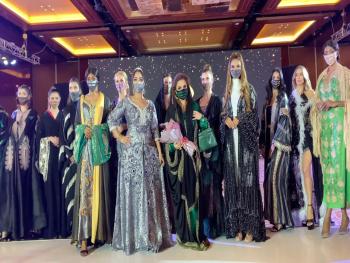 المصممة الاماراتية العالمية  عائشة الشامسي  تتربع على قمة منصات الازياء العالمية  مع كولكشن The QUEEN OF 7Sanabel