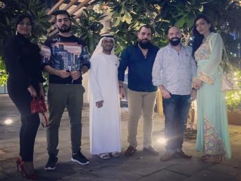 كافية ومطعم النوفرة يستضيف اهل الفن والإعلام في امارة عجمان