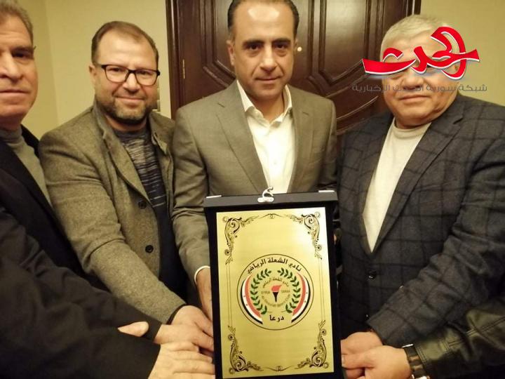 الدكتور مازن حميدي رئيس نادي الشعلة الفخري ..دعم لا محدود لنادي الشعلة