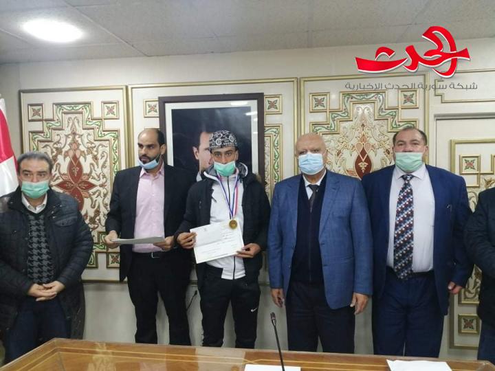 تكريم ابطال نادي الشعلة بالكيك بوكسينغ المتوجين ببطولة الجمهورية
