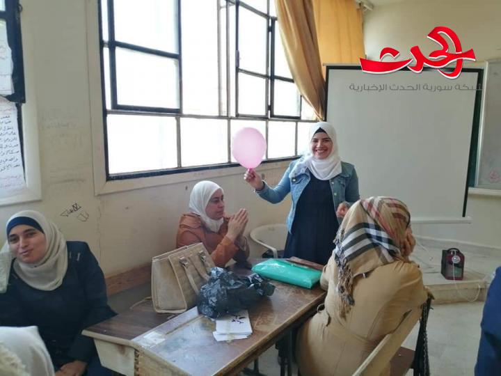 تدريب المعلمين الوكلاء على المناهج المطورة بتربية درعا