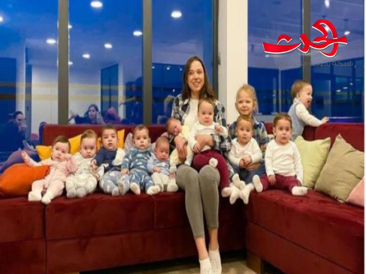 أُم روسية تنجب 11 طفلاً وهي في سن الـ23 عاماً!