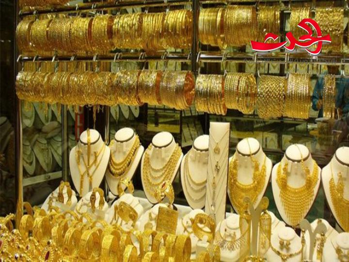 الذهب عيار 21  يرتفع 2000 ليرة
