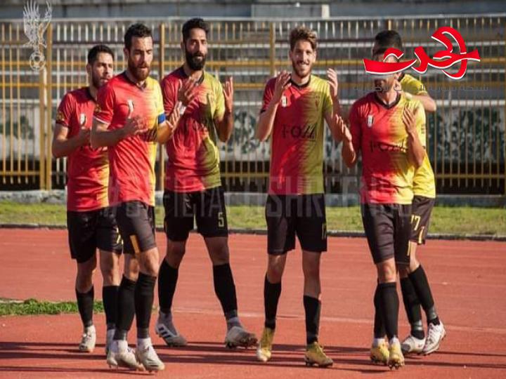 تشرين يفوز على الوحدة ويتصدر الدوري الكروي الممتاز