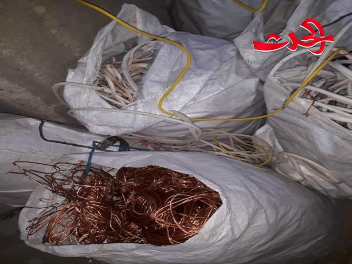 ضبط معمل يغش في إنتاج الكابلات الكهربائية بريف دمشق