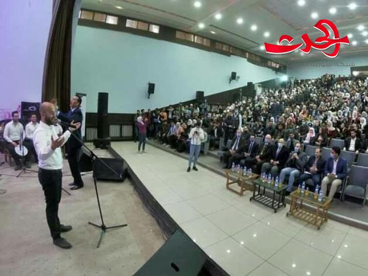 فرقة جامعة حلب الفنية تفتتح باكورة أعمالها ضمن حفل فني كبير في جامعة حلب
