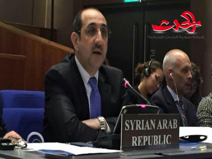 مندوب سورية الدائم : مشروع القرار الفرنسي الغربي يؤكد مجدداً النوايا العدوانية لبعض الدول ضد سورية
