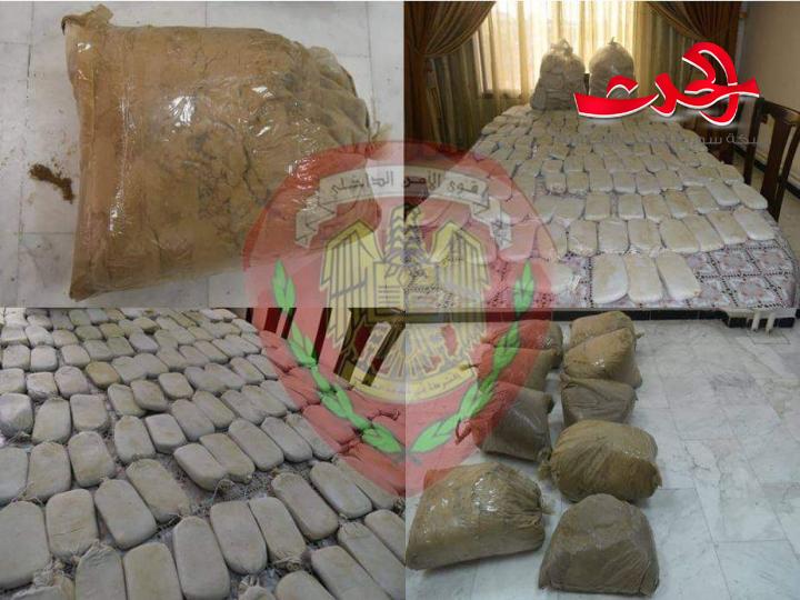 فرع مكافحة المخدرات في حمص يضبط كمية كبيرة من المواد المخدرة