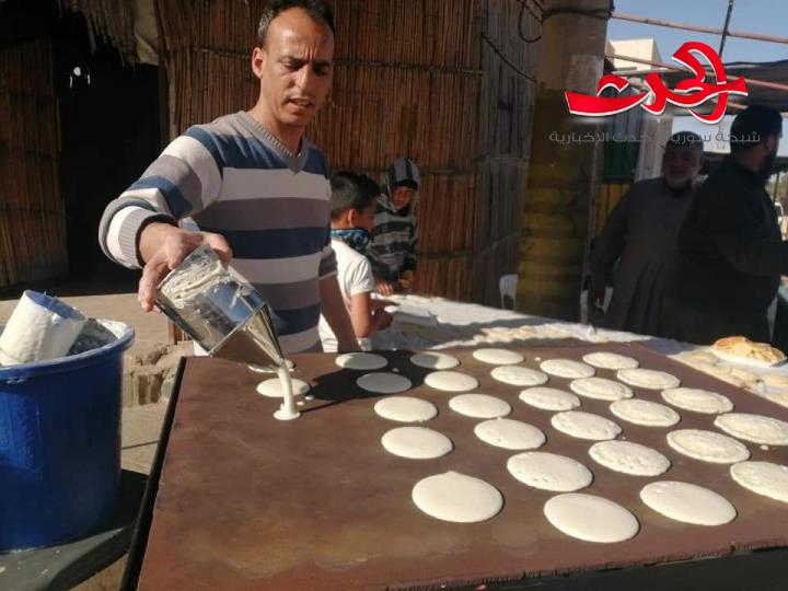 القطايف ملكة حلويات رمضان بحوران