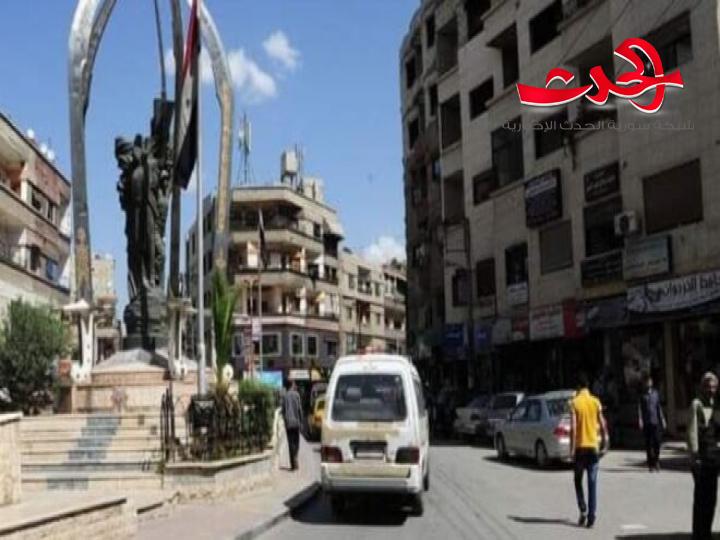 في جرمانا منزل يحترق و فوج إطفاء دمشق يتدخل