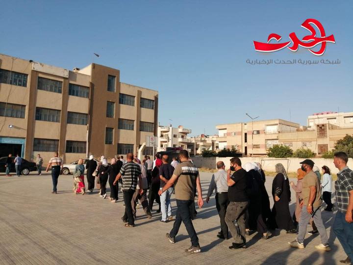 إقبال كبير على مراكز درعا الانتخابية