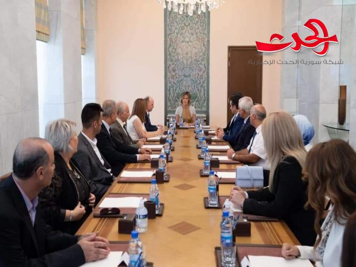 السيدة أسماء الأسد تناقش عمل صندوق التسليف الطلابي والوصول للشرائح الأكثر احتياجاً من الطلاب