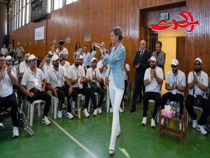 بحضور السيدة أسماء الأسد.. افتتاح الدورة الأولى لألعاب جريح الوطن في اللاذقية