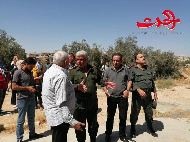 إعادة افتتاح قسم شرطة المنشية بدرعا البلد
