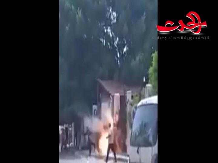 فجر قنبـلة على باب القصر العدلي في طرطوس