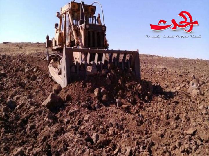 استصلاح آلاف الدونمات من الأراضي الزراعية في محافظة السويداء