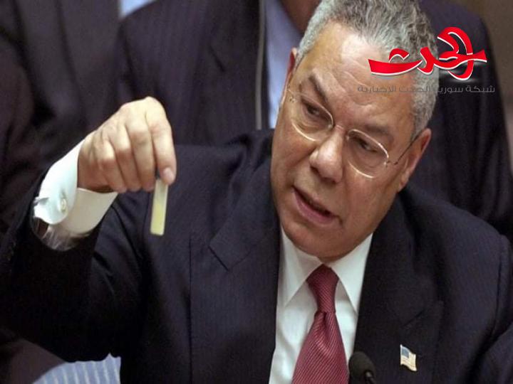 وفاة كولن باول مُفبرك أسباب الحرب على العراق