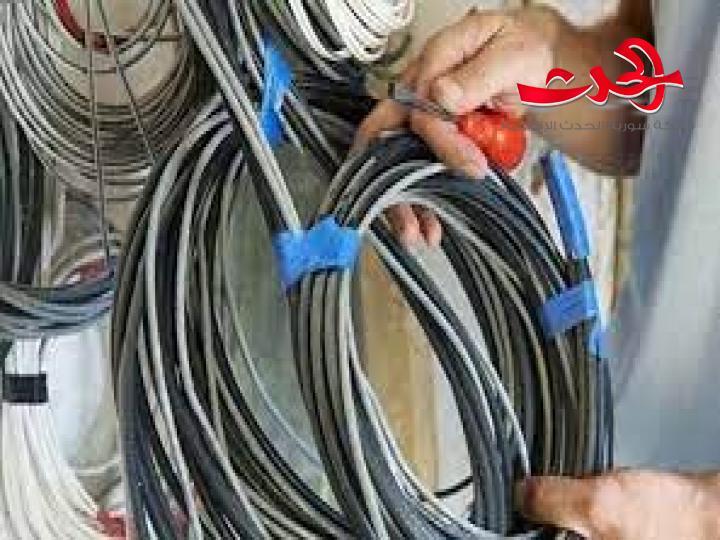 في السويداء : 24 ضبطا لسرقات كوابل هاتفية 