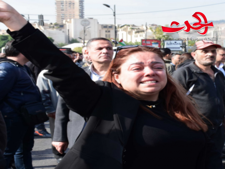 تشييع نقيب الفنانين الفنان زهير رمضان من دمشق