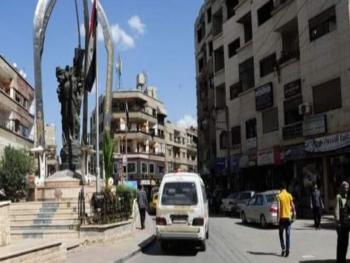 في جرمانا منزل يحترق و فوج إطفاء دمشق يتدخل
