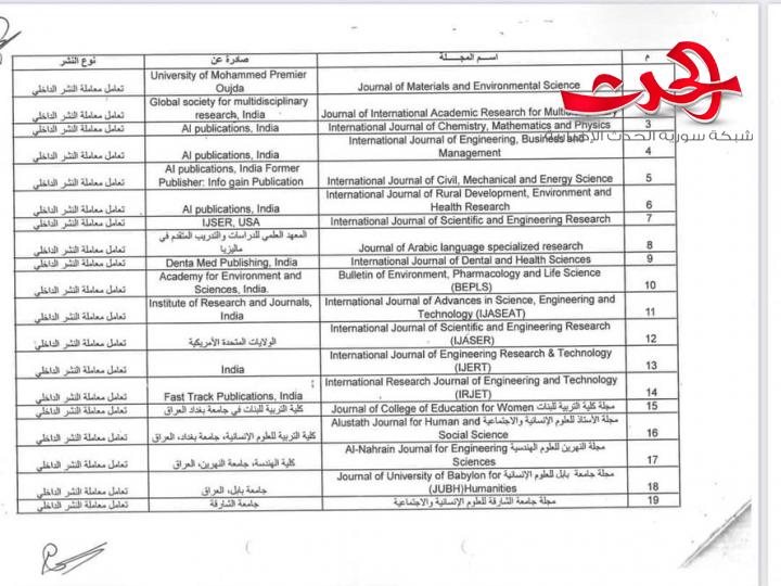 وزير التعليم : قرار باعتماد 67 مجلة محكمة لنشر الأبحاث العلمية في الجامعات
