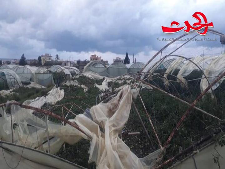 البدء بحصر الأضرار الناتجة عن تنينين بحريين في طرطوس