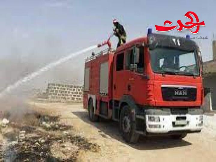 إخماد أربعة حرائق في درعا