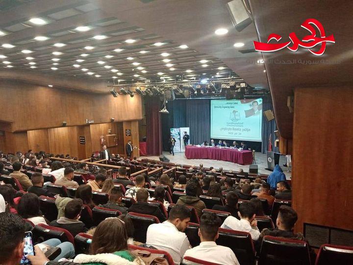 طلبة جامعة طرطوس يبثون همومهم وهموم جامعتهم في مؤتمرهم 