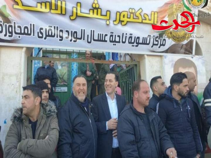 انطلاق عملية تسوية في مركز عسال الورد بريف دمشق