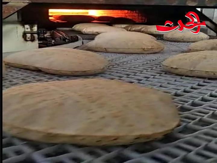 مخبز "جرمز" بدأ عمله التجريبي تمهيداً لوضعه في الخدمة وإنتاج مادة الخبز بريف القامشلي