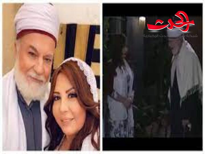 الشيخ عبد العليم في باب الحارة يثير الجدل بتبادل النظرات الرومانسية مع “أم بشير”