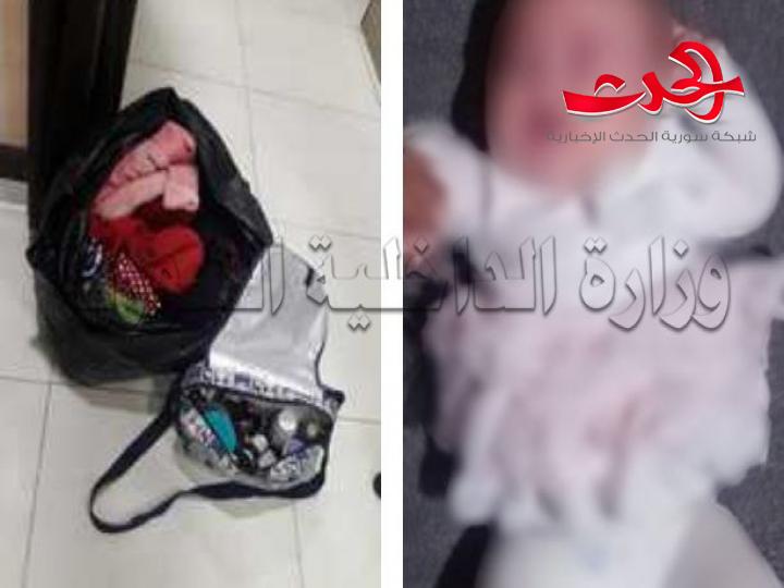 العثور على رضيعة مرمية في أحد حدائق محافظة حلب  