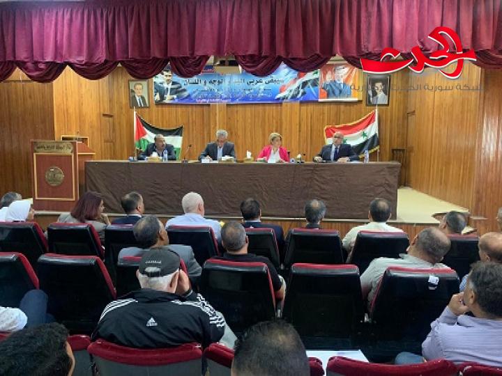 الوزيرة بركات: التوجه لإقامة المشاريع الصغيرة المناسبة للبيئة الزراعية في القنيطرة