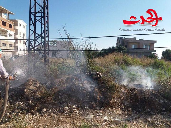إخماد خمسة حرائق في اللاذقية 