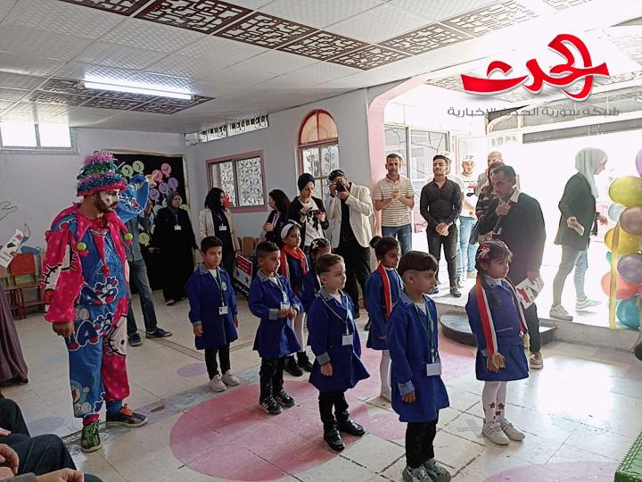 انطلاق العام الدراسي بروضة أبناء الشهداء بعد ترميمها