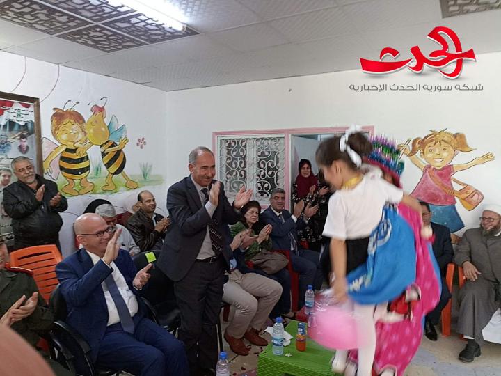 انطلاق العام الدراسي بروضة أبناء الشهداء بعد ترميمها