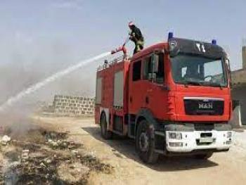 إخماد أربعة حرائق في درعا