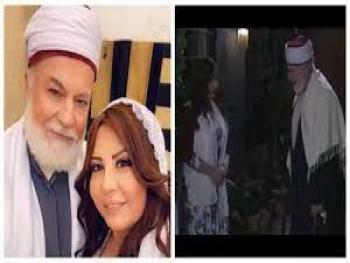 الشيخ عبد العليم في باب الحارة يثير الجدل بتبادل النظرات الرومانسية مع “أم بشير”