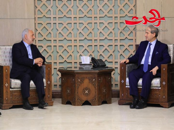 الوزير المقداد يبحث مع الوزير زاده سبل تعزيز العلاقات السورية الإيرانية في مختلف المجالات