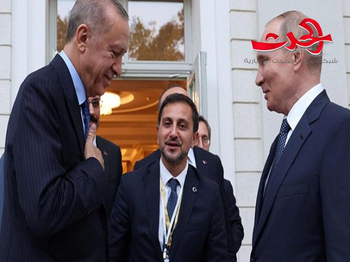 بوتين خلال لقائه مع أردوغان يحدد النهج الذي يجب اتباعه لحل الأزمة السورية