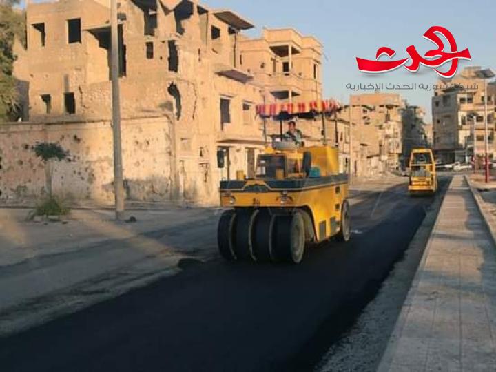 إعادة تأهيل مركز حركة انطلاق النقل الداخلي بمدينة دير الزور ‏