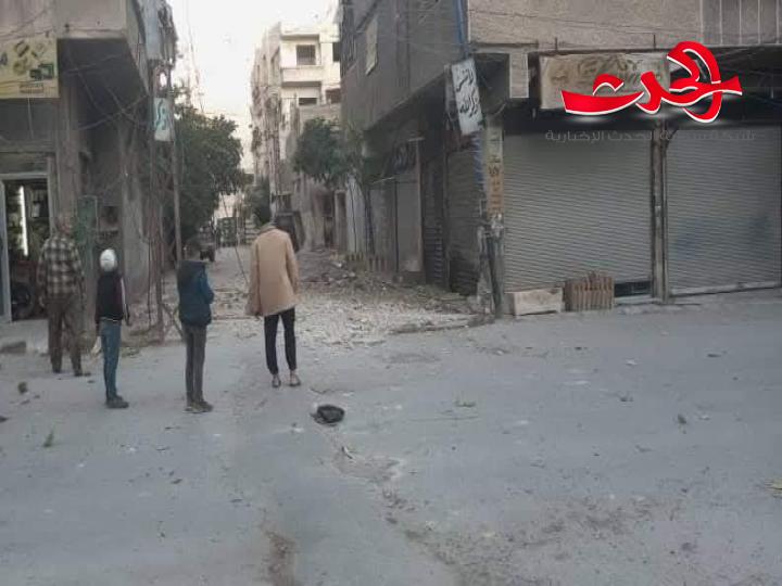 إصابة طفلين بجروح لسقوط جدار تصوينة قديمة في بلدة زملكا  