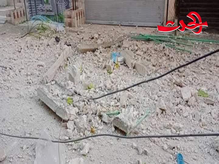 إصابة طفلين بجروح لسقوط جدار تصوينة قديمة في بلدة زملكا  