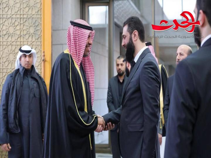 القائد أحمد الشرع يلتقي وزير خارجية الكويت 