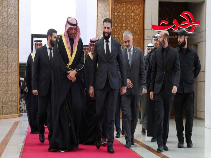 القائد أحمد الشرع يلتقي وزير خارجية الكويت 
